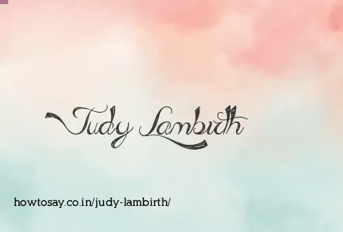 Judy Lambirth