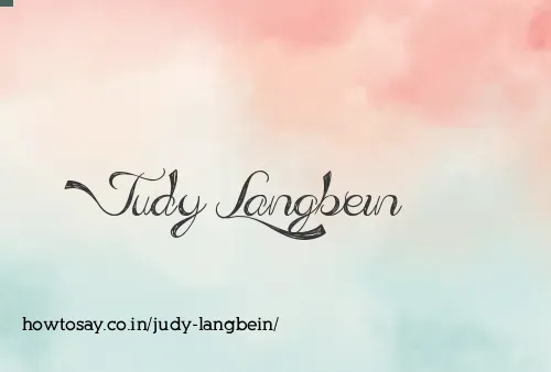 Judy Langbein