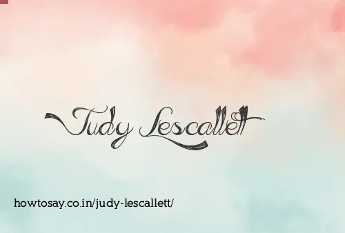 Judy Lescallett