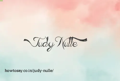 Judy Nulle