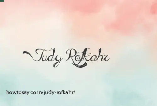 Judy Rofkahr