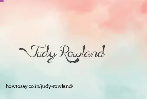 Judy Rowland