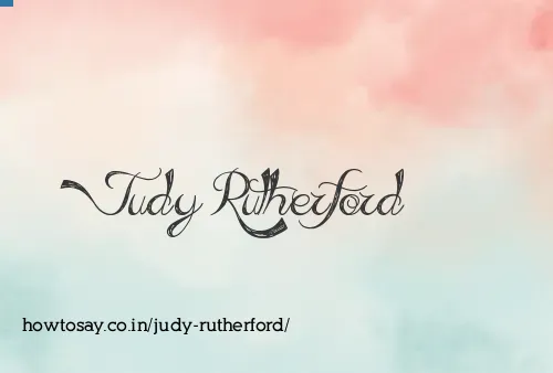 Judy Rutherford