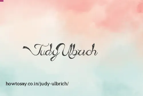 Judy Ulbrich