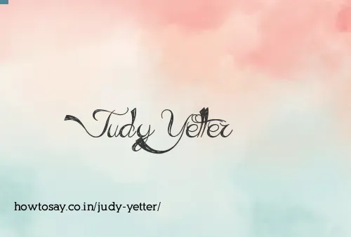 Judy Yetter