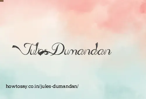 Jules Dumandan