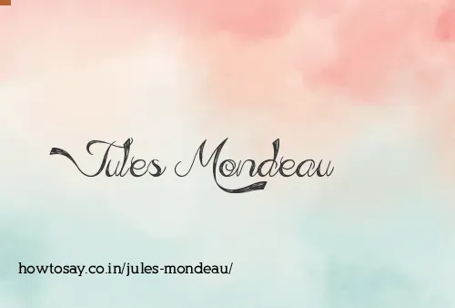 Jules Mondeau