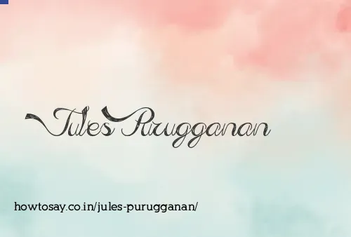 Jules Purugganan