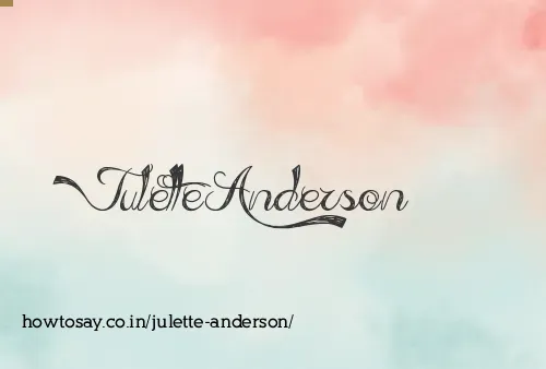 Julette Anderson