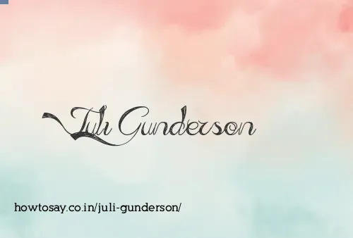 Juli Gunderson