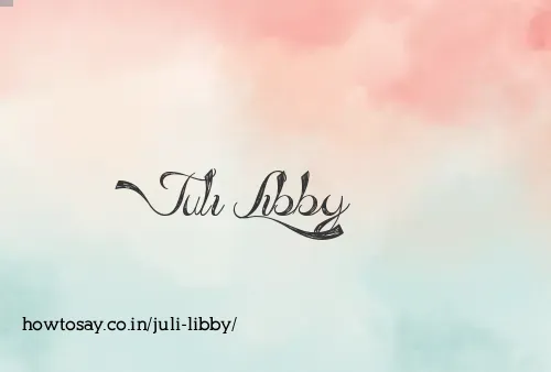 Juli Libby