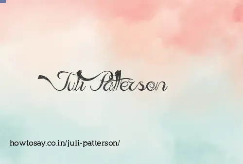 Juli Patterson