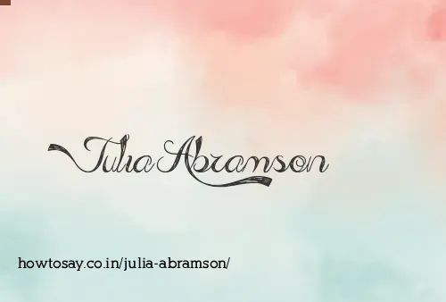 Julia Abramson