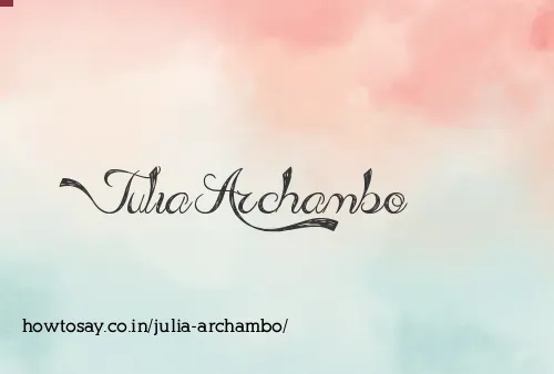 Julia Archambo