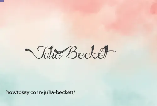 Julia Beckett