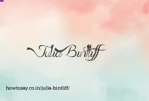 Julia Bintliff
