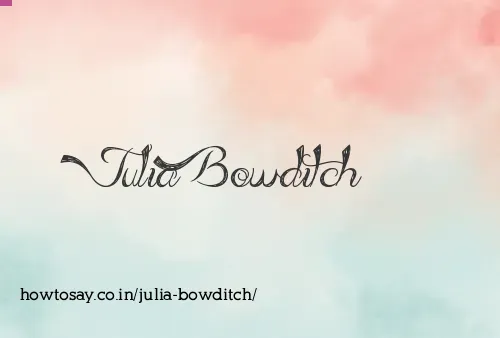 Julia Bowditch