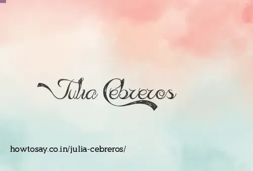 Julia Cebreros