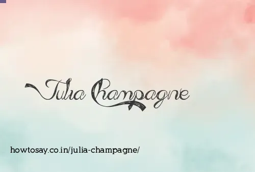 Julia Champagne