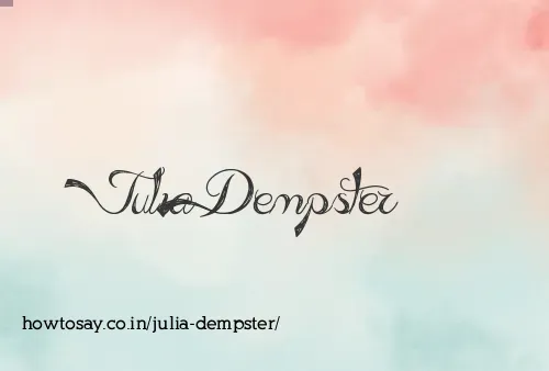 Julia Dempster