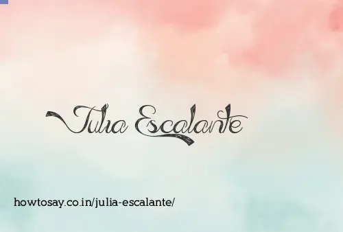 Julia Escalante