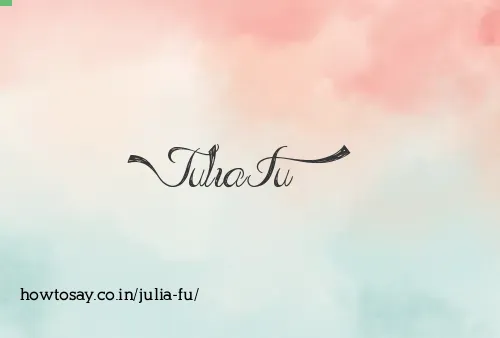 Julia Fu