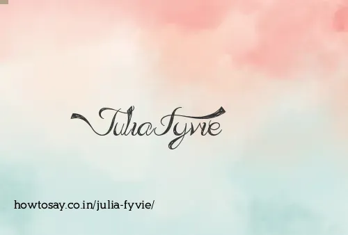 Julia Fyvie