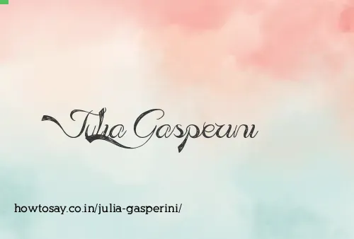 Julia Gasperini