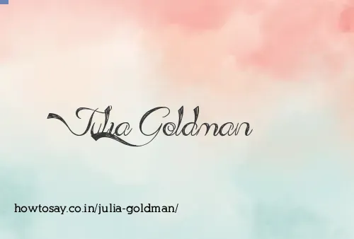 Julia Goldman