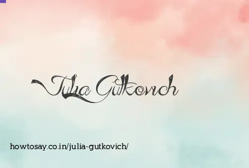 Julia Gutkovich