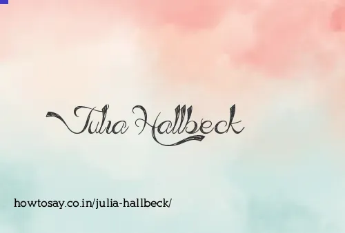 Julia Hallbeck