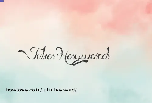 Julia Hayward
