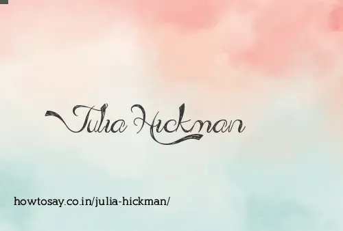 Julia Hickman