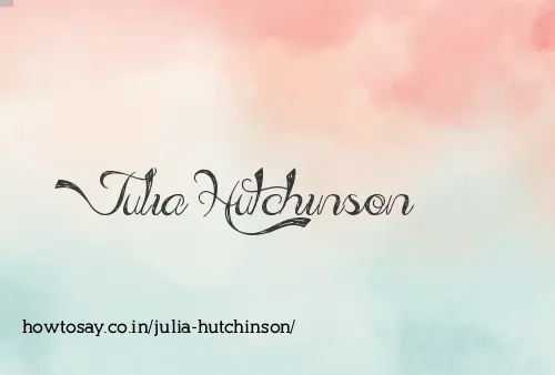 Julia Hutchinson