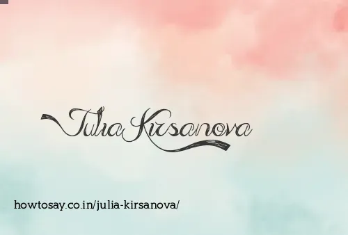 Julia Kirsanova