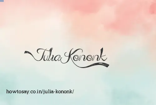 Julia Kononk