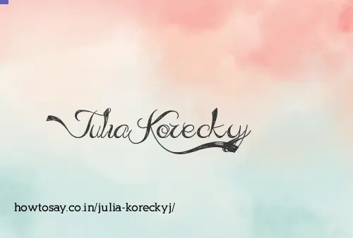 Julia Koreckyj
