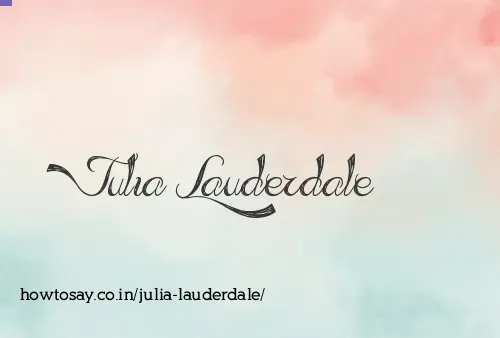 Julia Lauderdale