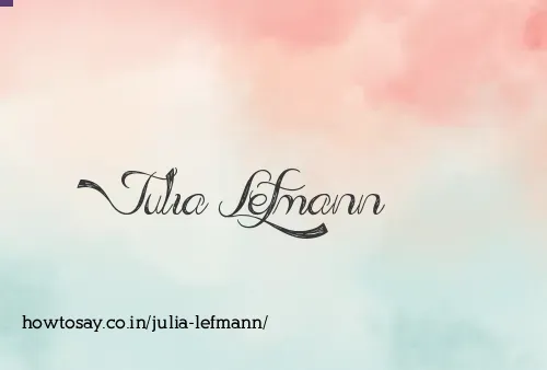 Julia Lefmann