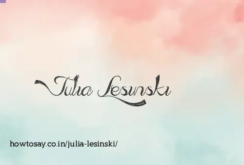 Julia Lesinski