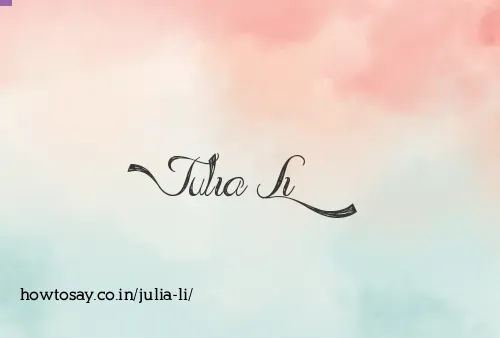 Julia Li