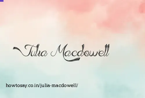 Julia Macdowell