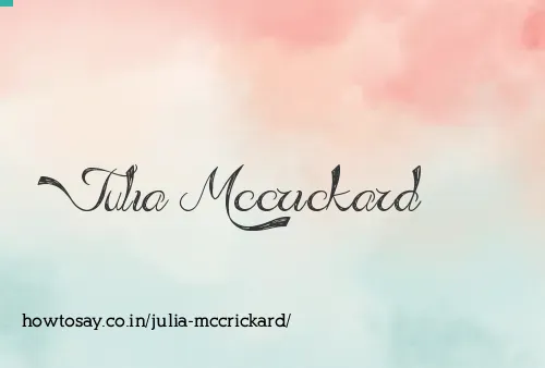 Julia Mccrickard