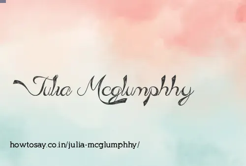 Julia Mcglumphhy