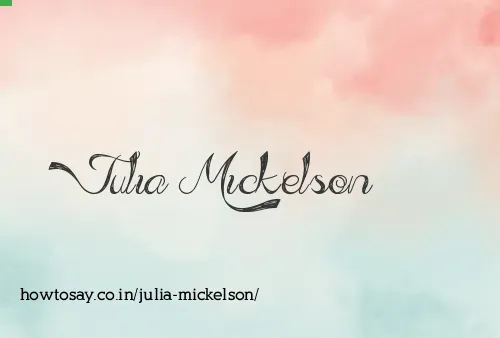 Julia Mickelson