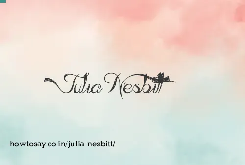Julia Nesbitt