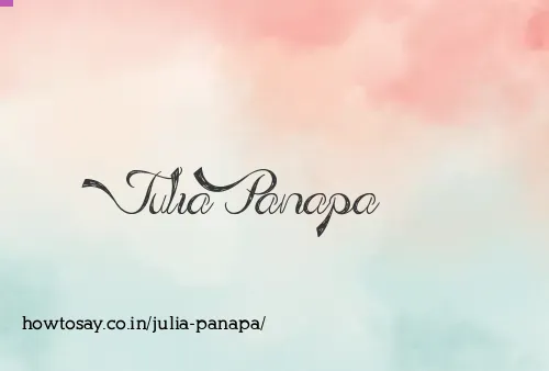 Julia Panapa