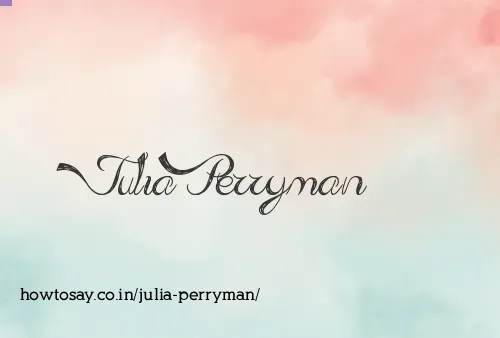 Julia Perryman