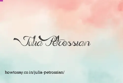 Julia Petrossian