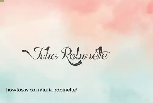Julia Robinette